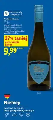 Lidl Wino musujące Piu Secco Frizzante białe półwytrawne niemieckie oferta