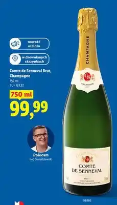 Lidl Szampan Comte de Senneval Brut Champagne francuski oferta