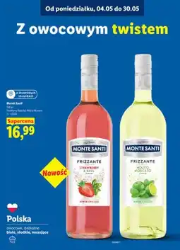 Lidl Wino Monte Santi Frizzante Strawberry Basil oferta