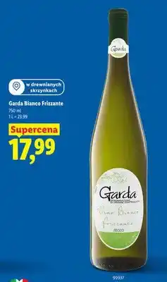 Lidl Wino musujące Garda Bianco Frizzante białe wytrawne włoskie oferta