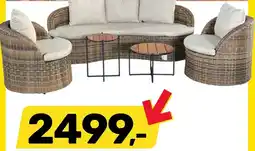 Bricomarche Zestaw ogrodowy Palermo sofa fotele stoliki oferta