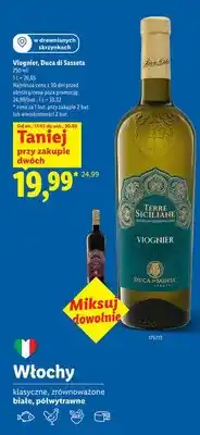 Lidl Wino białe Viognier Duca di Sasseta oferta