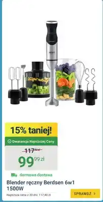 ERLI Blender ręczny Berdsen 6w1 1500W oferta