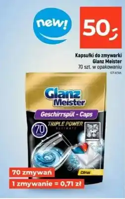 Dealz Kapsułki do zmywarki Glanz Meister Triple Power Ultimate Citrus oferta