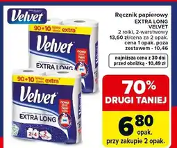 Carrefour Ręcznik papierowy Extra Long 2-warstwowy Velvet oferta