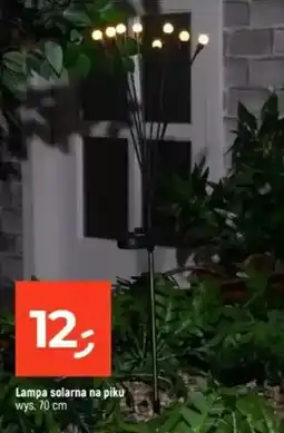 Dealz Lampa solarna na piku wys. 70cm oferta