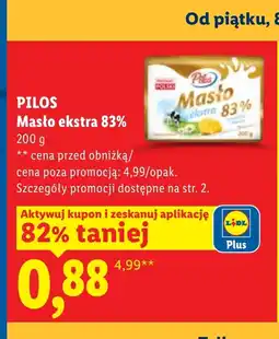 Lidl Masło Pilos oferta