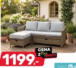 Bricomarche Zestaw mebli ogrodowych narożnik z szezlongiem oferta