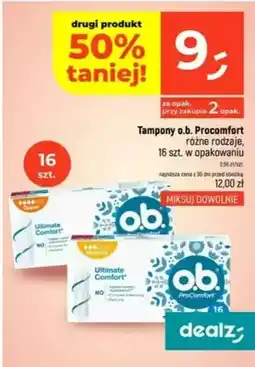 Dealz Tampony o.b. Procomfort oferta