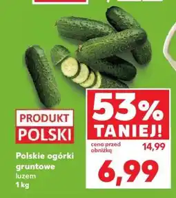 Kaufland Polskie ogórki gruntowe, luzem 1 kg oferta
