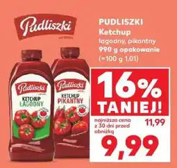 Kaufland PUDLISZKI Ketchup łagodny, pikantny 990 g opakowanie oferta