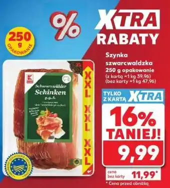 Kaufland Szynka szwarcwaldzka 250 g opakowanie oferta
