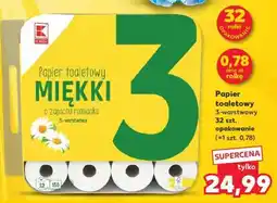 Kaufland Papier toaletowy 3-warstwowy 32 szt. opakowanie oferta
