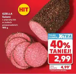 Kaufland GZELLA Salami z papryką lub w ziołach prowansalskich 100 g oferta