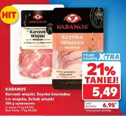 Kaufland KABANOS Karczek wiejski, Szynka biesiadna lub wiejska, Schab wiejski oferta