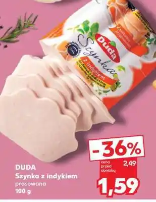 Kaufland DUDA Szynka z indykiem prasowana 100 g oferta