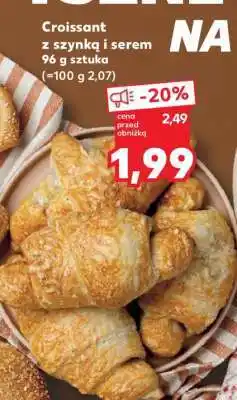 Kaufland Croissant z szynką i serem 96 g sztuka oferta