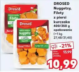 Kaufland DROSED Nuggetsy, Filety z piersi kurczaka 400/350 g opakowanie oferta