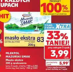 Kaufland MLEKPOL MAZURSKI SMAK Masło ekstra oferta