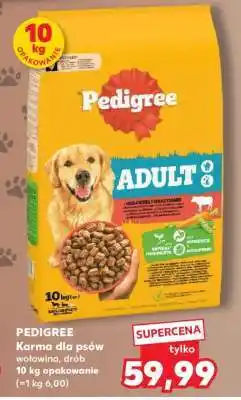 Kaufland PEDIGREE Karma dla psów wołowina, drób 10 kg opakowanie oferta