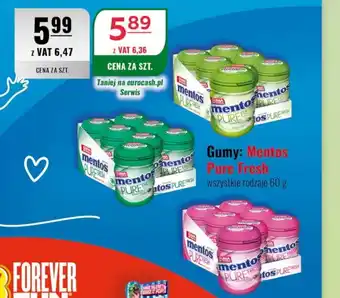 Eurocash Gumy: Mentos Pure Fresh oferta