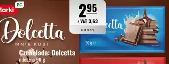 Eurocash Czekolada: Dolcetta mleczna oferta