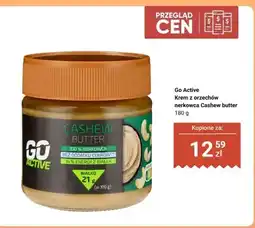 Biedronka Krem z orzechów nerkowca Cashew butter Go Active oferta