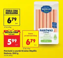 Biedronka Parówki z szynki Kraina Wędlin Nature oferta