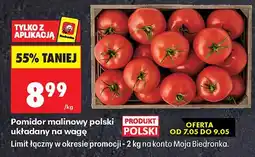 Biedronka Pomidor malinowy polski układany na wagę oferta