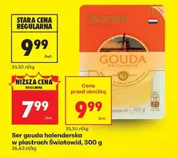 Biedronka Ser gouda holenderska w plastrach Światowid oferta
