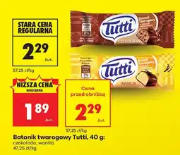 Biedronka Batonik twarogowy Tutti czekolada oferta