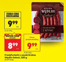 Biedronka Frankfurterki z szynki Kraina Wędlin Select oferta