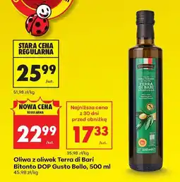 Biedronka Oliwa z oliwek Terra di Bari Bitonto DOP Gusto Bello oferta