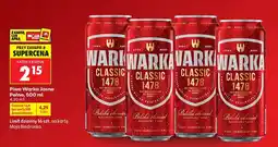 Biedronka Piwo Warka Classic 1478 Jasne Pełne oferta