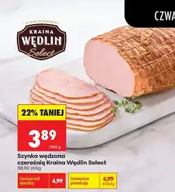 Biedronka Szynka wędzona czereśnią Kraina Wędlin Select oferta