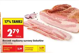 Biedronka Boczek wędzony surowy Sokołów oferta