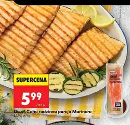 Biedronka Łosoś Coho rodzinna porcja Marinero oferta