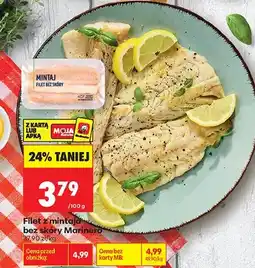 Biedronka Filet z mintaja bez skóry Marinero oferta