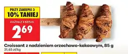 Biedronka Croissant z nadzieniem orzechowo-kakaowym oferta