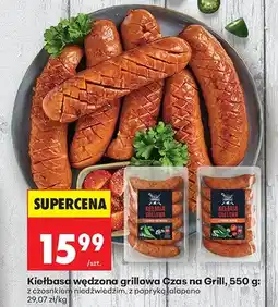 Biedronka Kiełbasa wędzona grillowa Czas na Grill z czosnkiem niedźwiedzim oferta