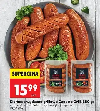 Biedronka Kiełbasa wędzona grillowa Czas na Grill z czosnkiem niedźwiedzim oferta