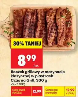 Biedronka Boczek grillowy w marynacie klasycznej w plastrach Czas na Grill oferta
