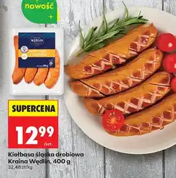 Biedronka Kiełbasa śląska drobiowa z filetem Kraina Wędlin oferta