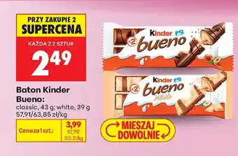 Biedronka Baton Kinder Bueno classic oferta