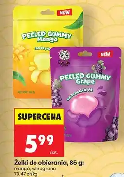 Biedronka Żelki do obierania Candy Queen Peeled Gummy mango oferta
