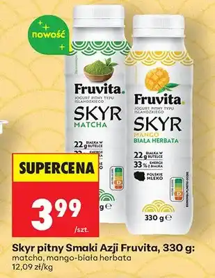 Biedronka Skyr pitny Smaki Azji Fruvita. Matcha oferta
