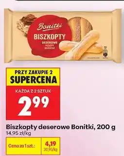 Biedronka Biszkopty deserowe Bonitki oferta