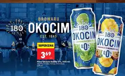 Biedronka Piwo Okocim Radler 0% limonka z miętą oferta