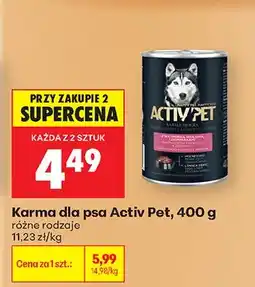 Biedronka Karma dla psa Activ Pet oferta