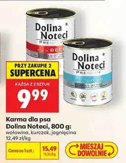 Biedronka Karma dla psa Dolina Noteci Premium wołowina oferta